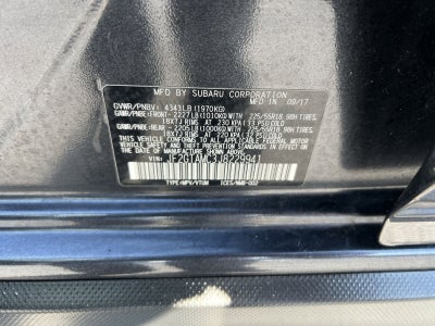 2018 Subaru Crosstrek 2.0i Limited