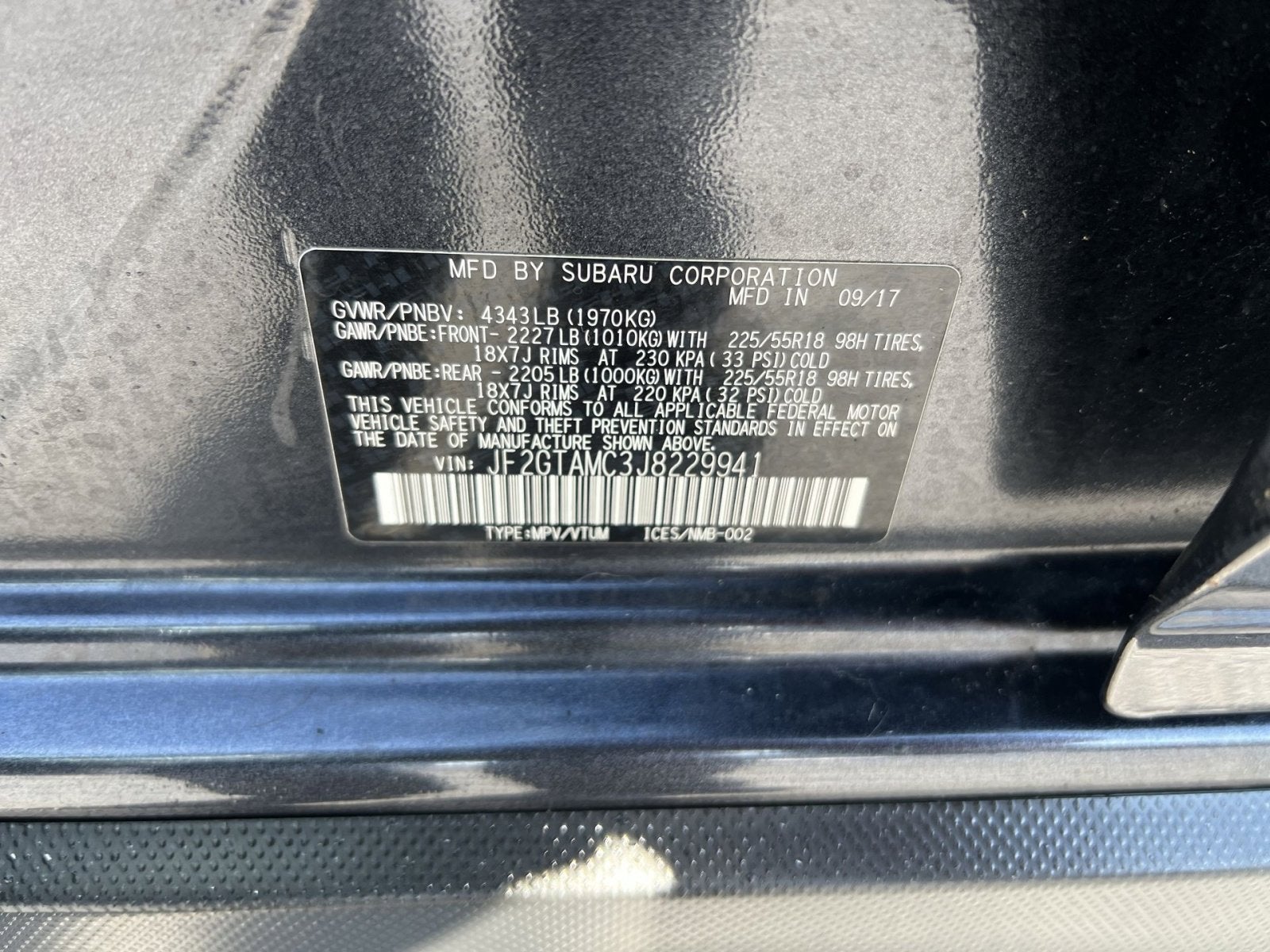 2018 Subaru Crosstrek 2.0i Limited