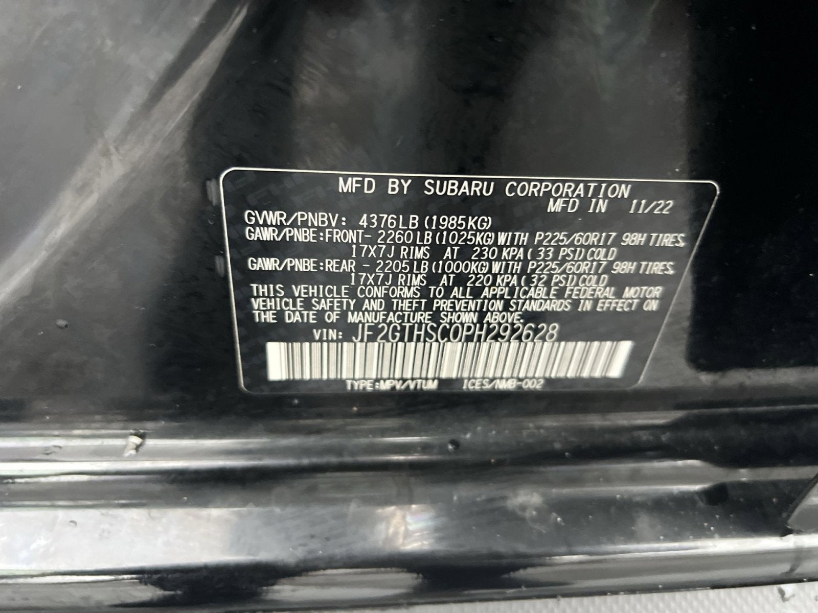 2023 Subaru Crosstrek Sport