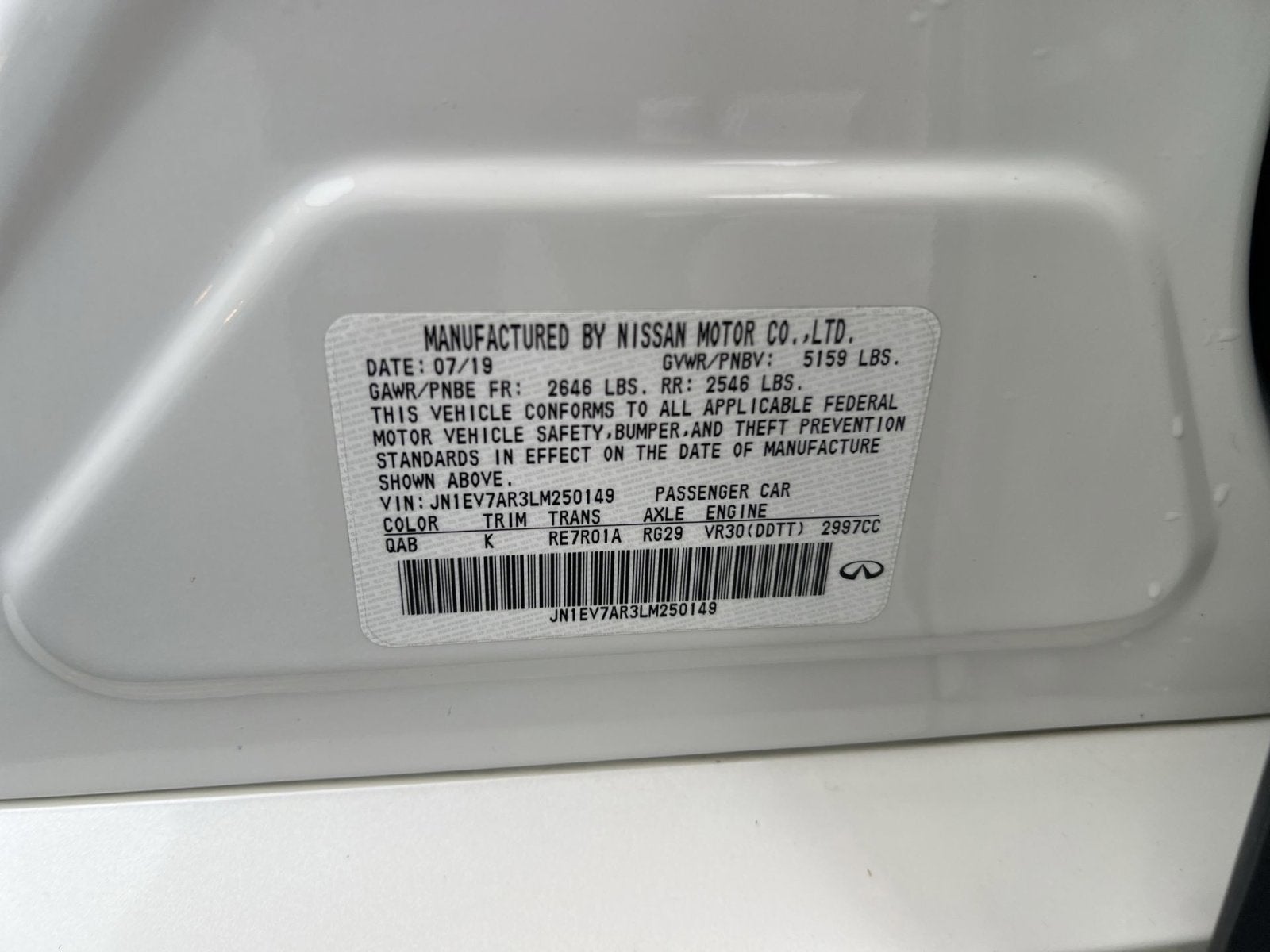 2020 INFINITI Q50 Sport