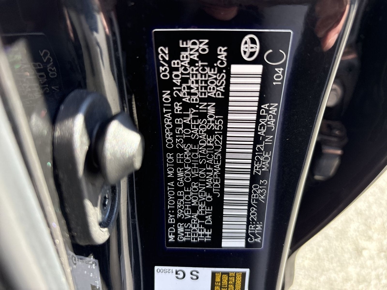 2022 Toyota Corolla LE
