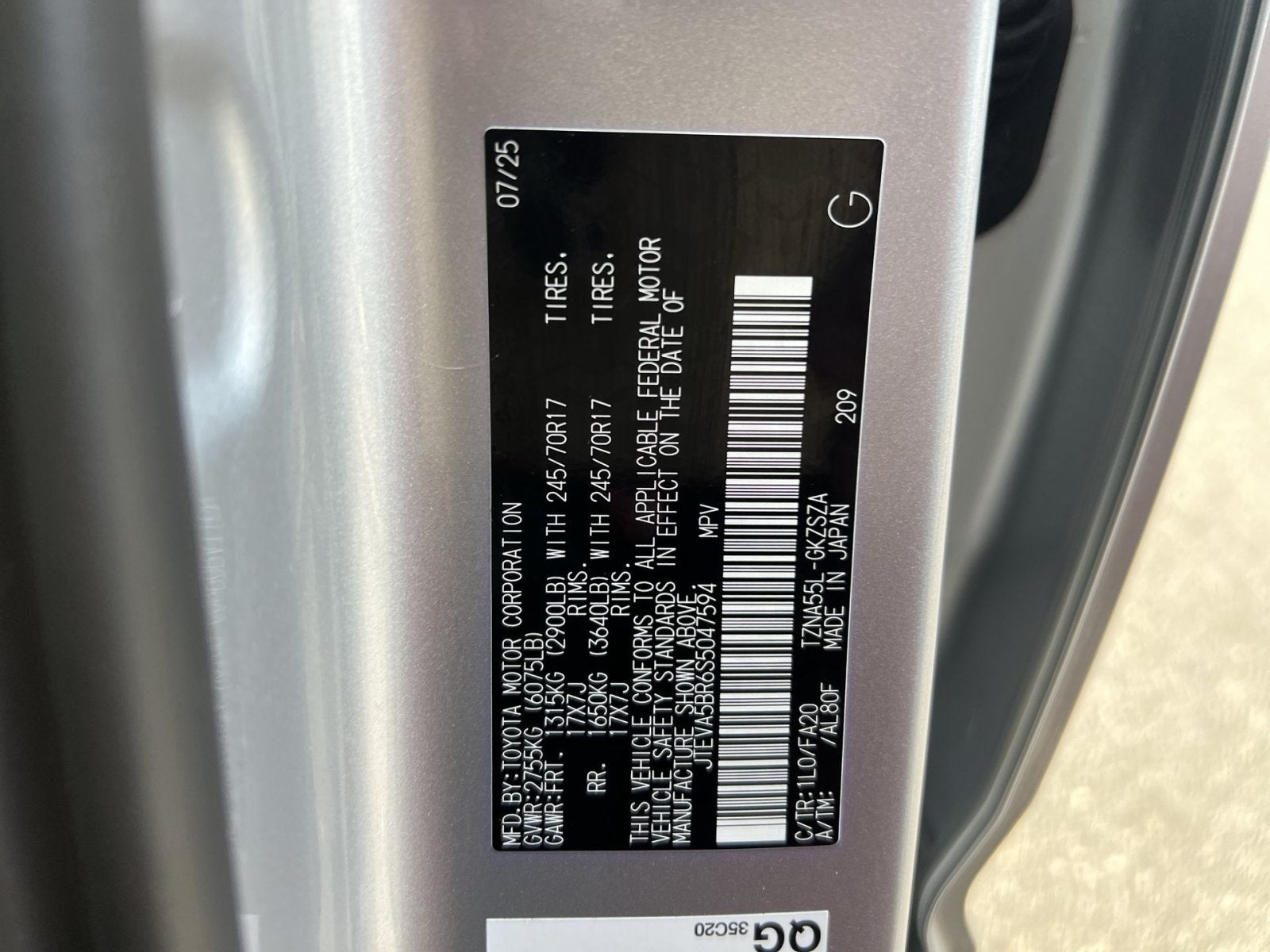 2025 Toyota 4Runner SR5
