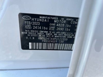 2023 Genesis G70 2.0T