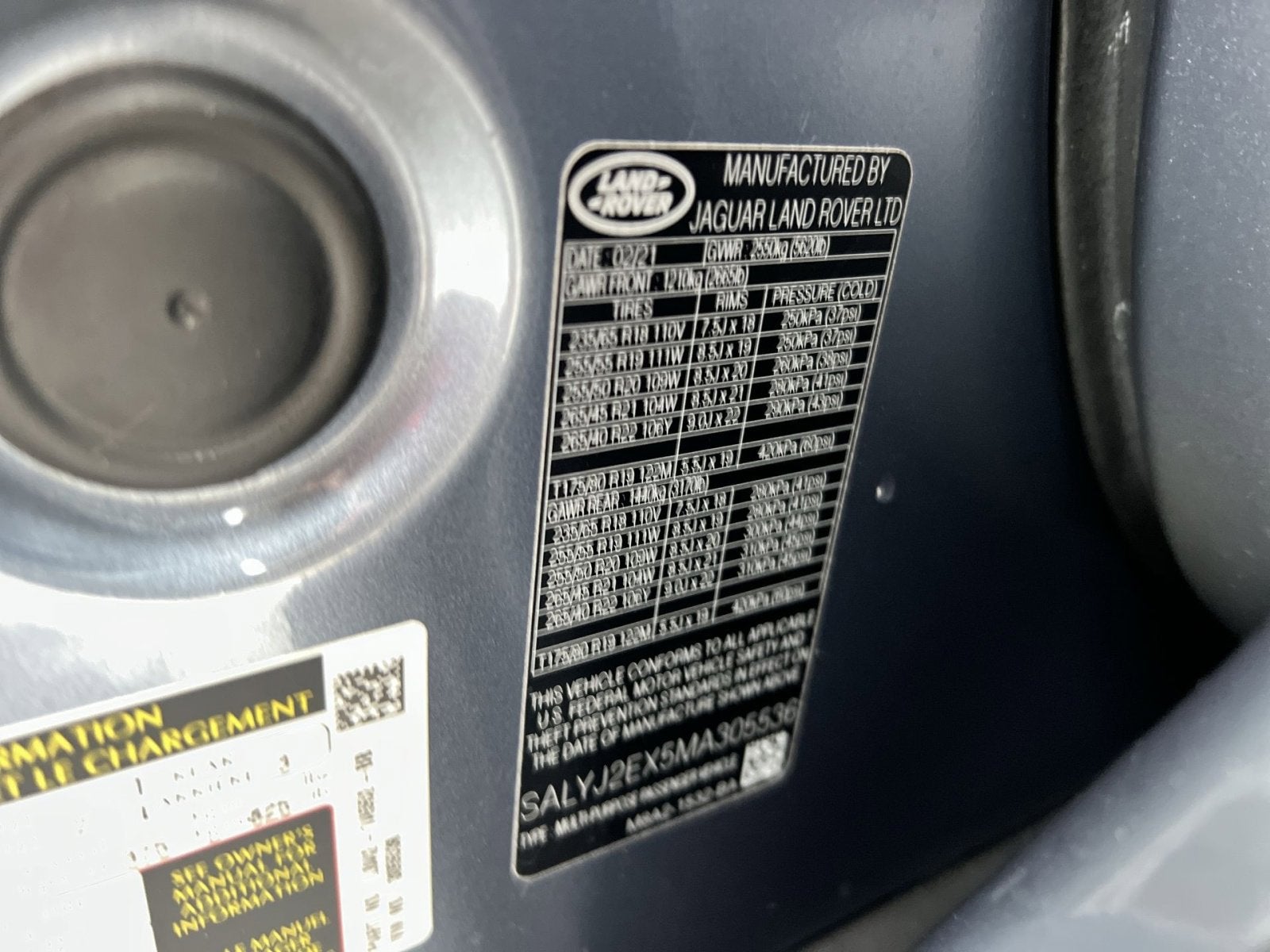 2021 Land Rover Range Rover Velar S