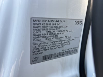 2023 Audi Q8 55 Premium Plus