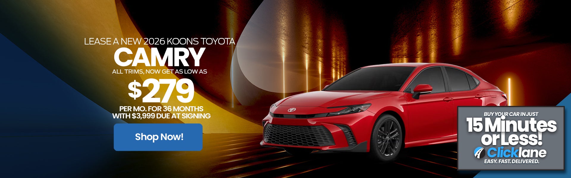 2026 Toyota Camry Lease Offer