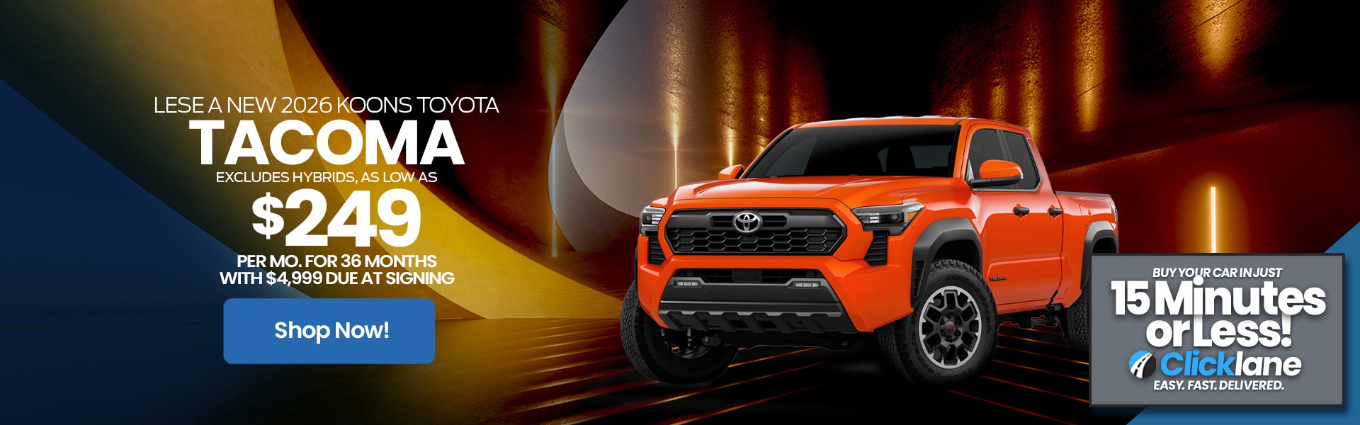 2026 Toyota Tacoma Lease Offer