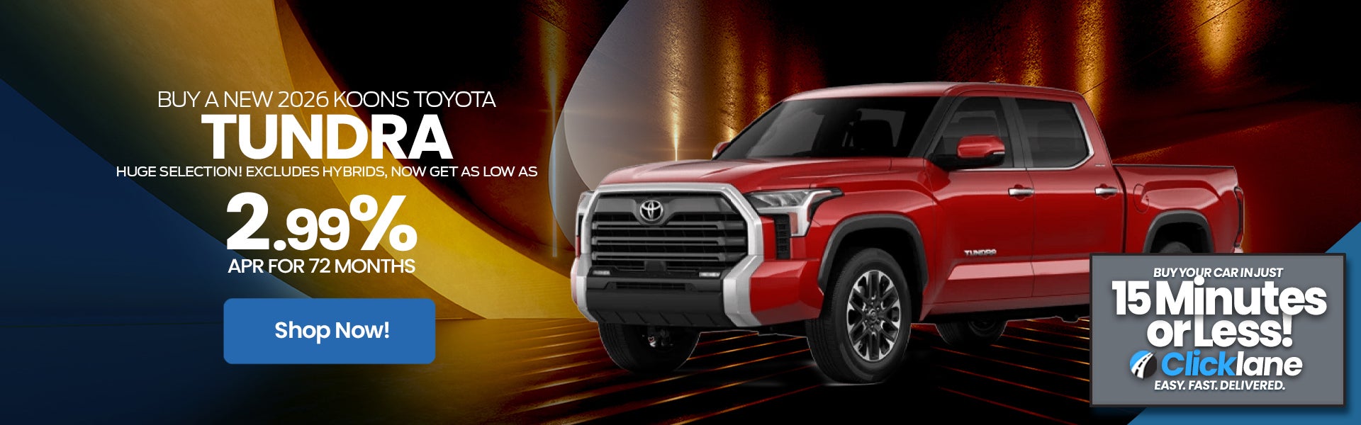 2026 Toyota Tundra APR Offer