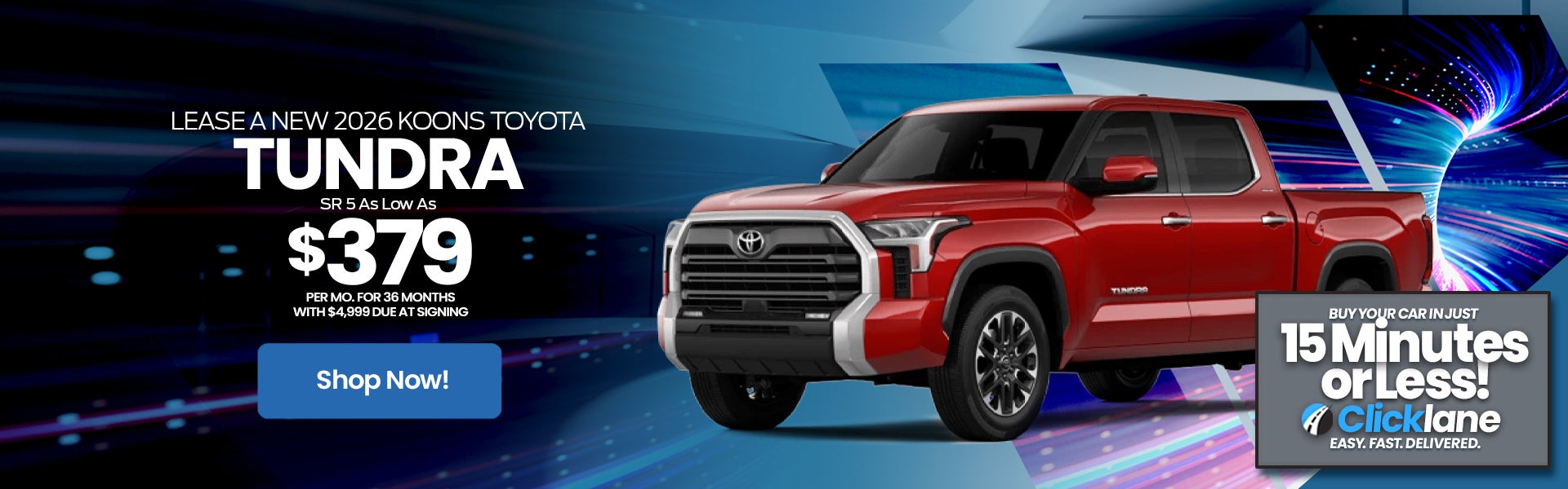 2026 Toyota Tundra Lease Offer