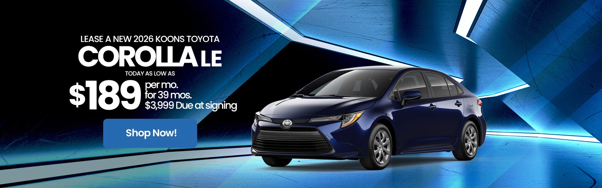 2026 Toyota Corolla Lease Offer