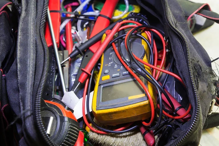 Electronics technician tool kit