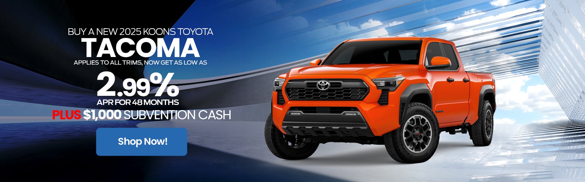 2025 Toyota Tacoma APR Offer